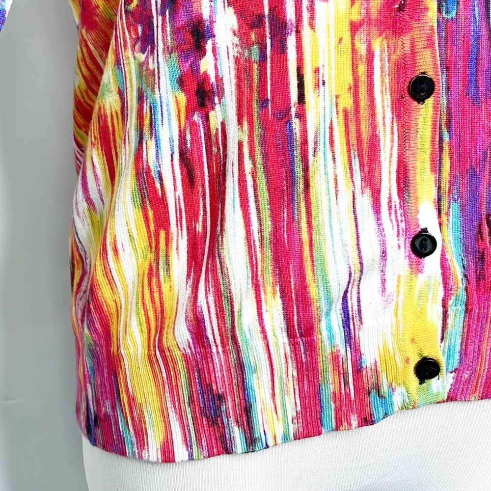 Joseph A. Colorful Button Up Cardigan (M) - Picture 3 of 8